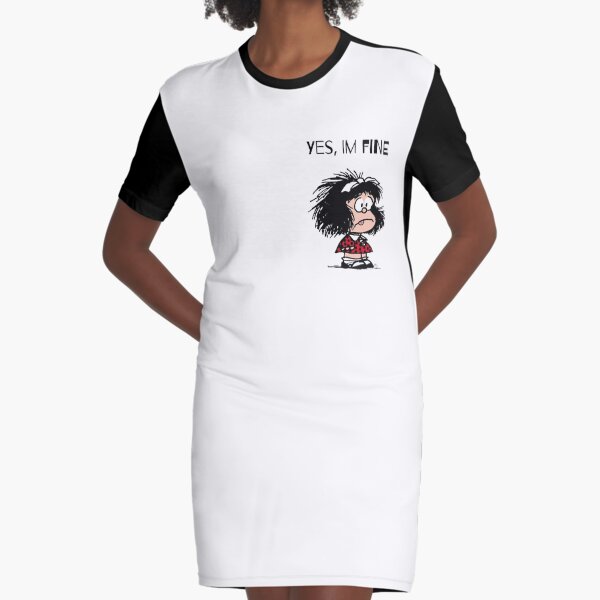 Mafalda loca Vestido camiseta