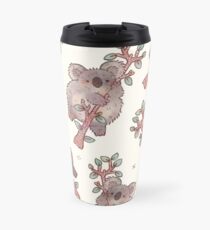 Chubby Koala on a Tree - Australian Wildlife Travel Mug
