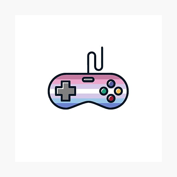 Item preview, Bigender Pride Joypad designed and sold by anxiousgeek.