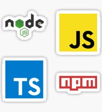 Node.js Development Combo Pack Sticker