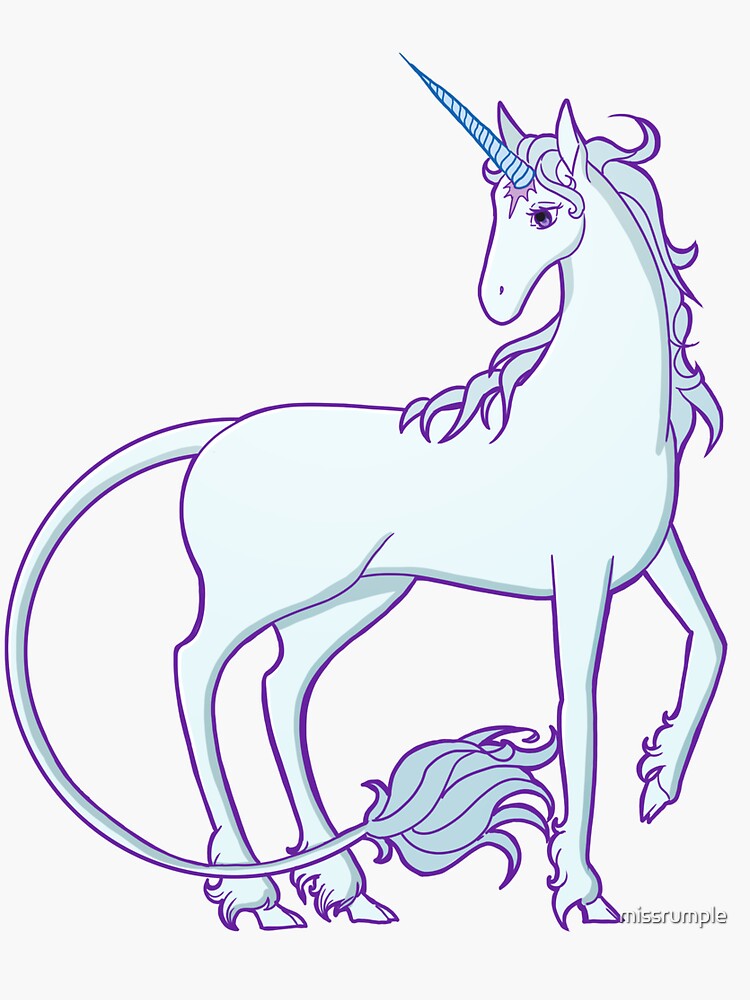 Thumbnail 3 of 3, Sticker, The Last Unicorn designed and sold by missrumple.
