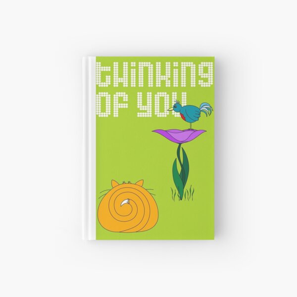 Thinking of You - card Hardcover Journal