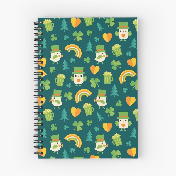 Item preview, Leprechaun Birdies on Dark Green designed and sold by Daisy Beatrice.