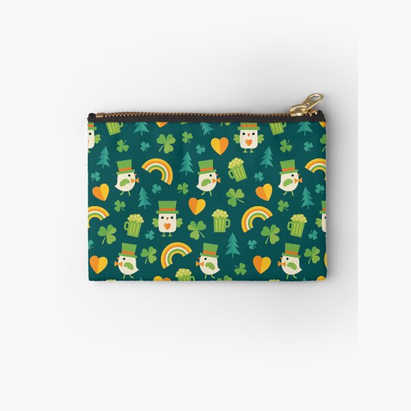Item preview, Leprechaun Birdies on Dark Green designed and sold by Daisy Beatrice.
