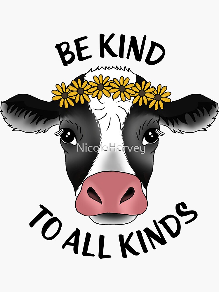 Cow sticker by NicoleHarvey