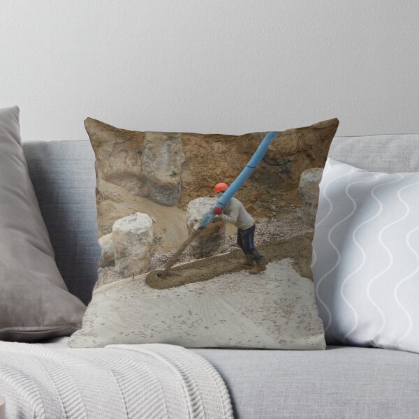 Item preview, Worker pouring concrete designed and sold by mrivserg.