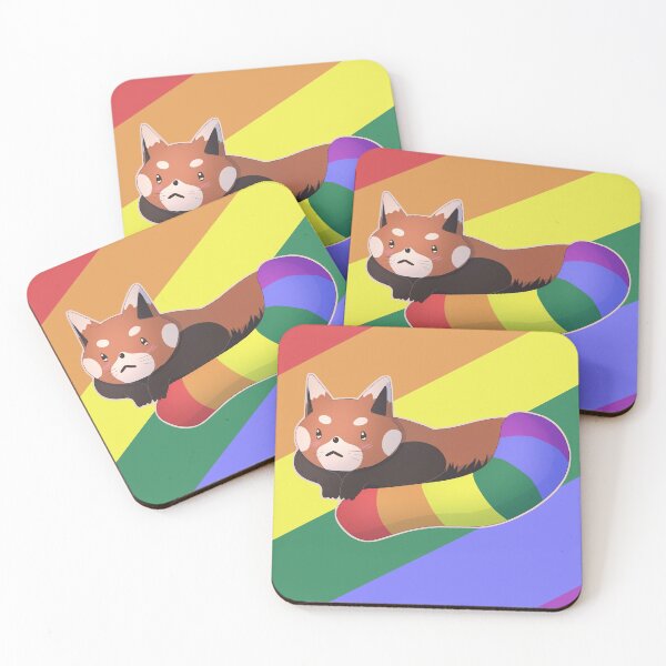 Item preview, Gay Pride Red Panda designed and sold by celestialuka.