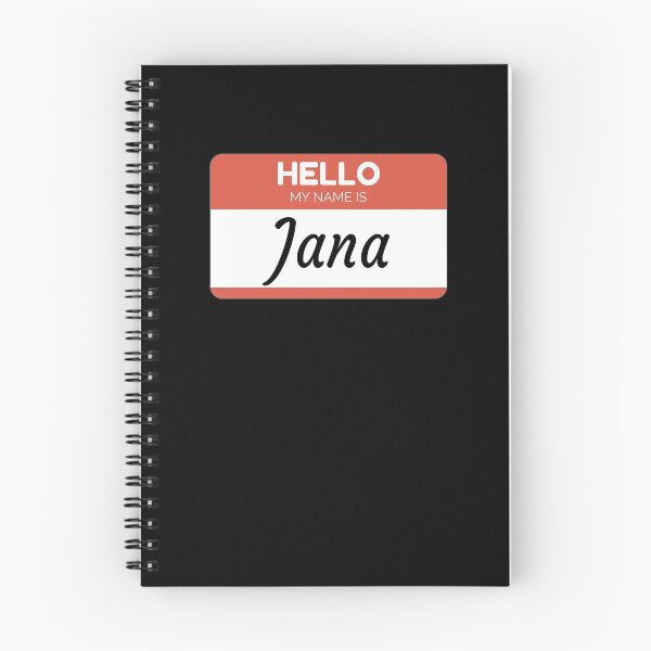 Item preview, Jana -  Hello My Name Is Jana Funny Gift For Someone Named Jana designed and sold by Bontini.