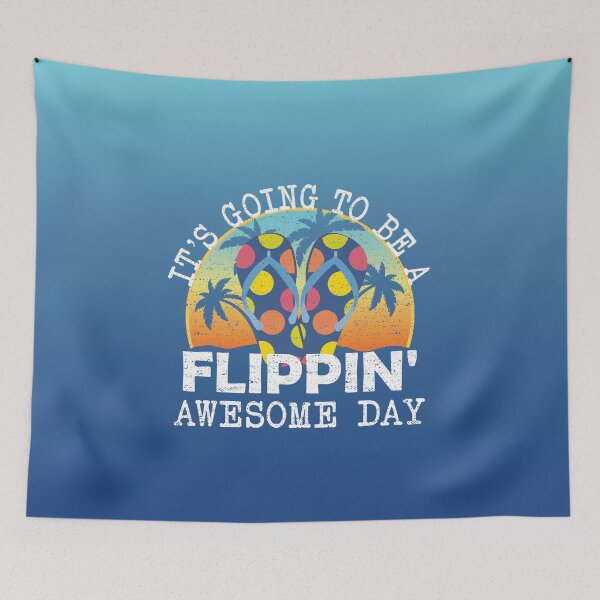 Item preview, Flippin' Awesome Day for Flip Flops designed and sold by NoBonesLife.