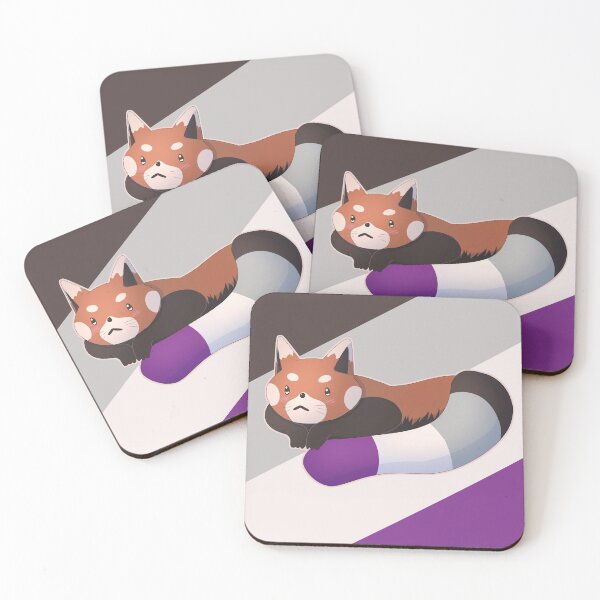 Item preview, Asexual Pride Red Panda designed and sold by celestialuka.