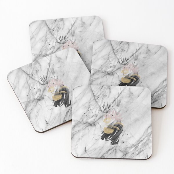 Item preview, Abstract botanical blush marble designed and sold by peggieprints.