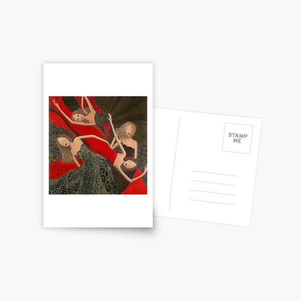 "Ruby Red, Satin & Thread" Postcard