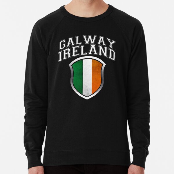 "Galway Ireland with Distressed Irish Flag Crest" Lightweight