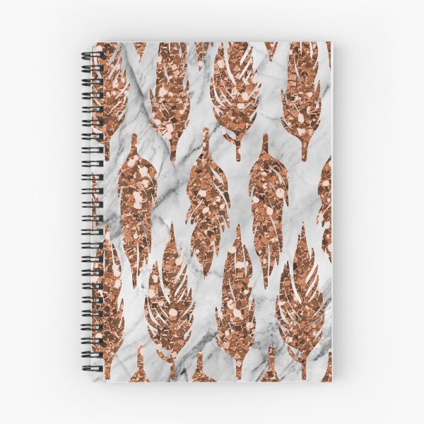 Item preview, Rose gold art deco feather designed and sold by peggieprints.