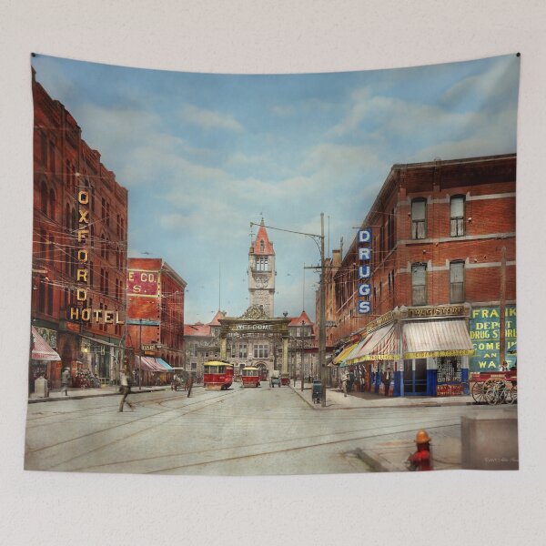 Item preview, City - Denver Colorado - Welcome to Denver 1908 designed and sold by Mike Savad Photography.