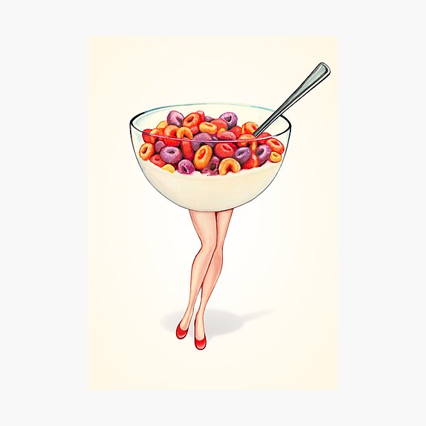 Item preview, Cereal Pin-Up: Fruit Loops designed and sold by Kelly  Gilleran.