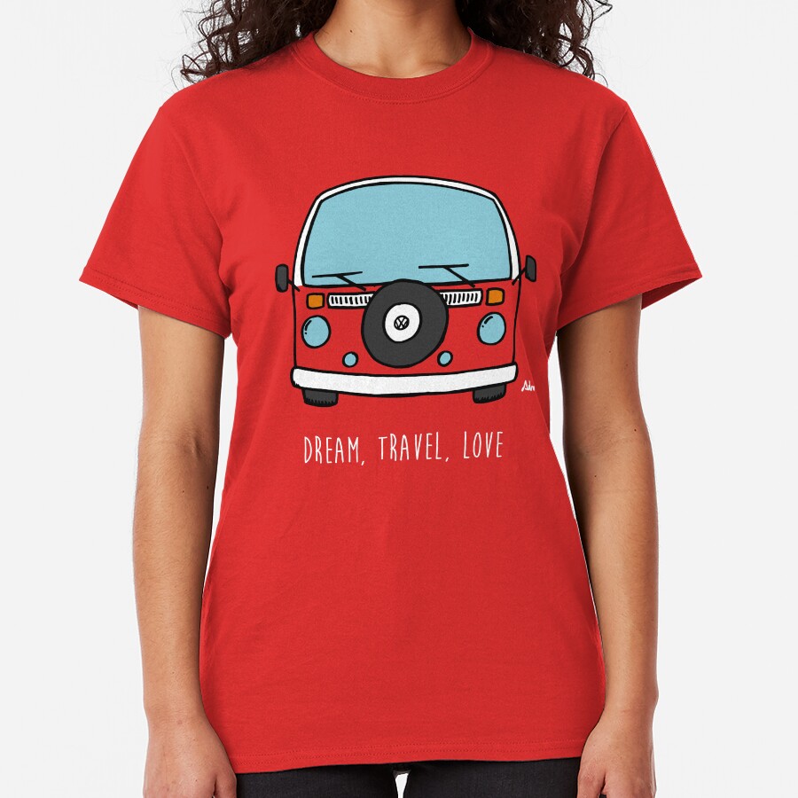 Dream, Travel, Love Camiseta clásica