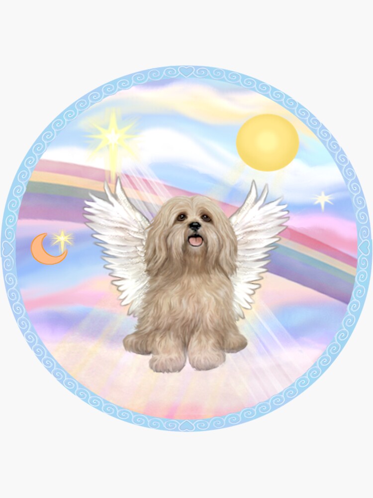 Lhasa Apso in Heavens Clouds by JeanBFitzgerald