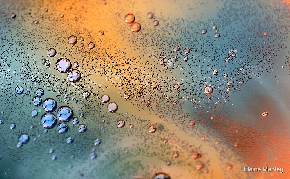 "Oil and Water Abstract # 2 " by Elaine Manley | Redbubble