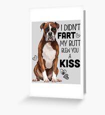 Boxer Dog gifts, Boxer gifts, Boxer dog puppy breed, Boxer shirts, Boxer dog Art Greeting Card