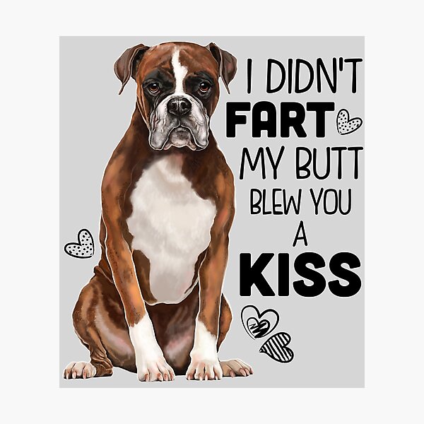 Boxer Dog gifts, Boxer gifts, Boxer dog puppy breed, Boxer shirts, Boxer dog Art Photographic Print