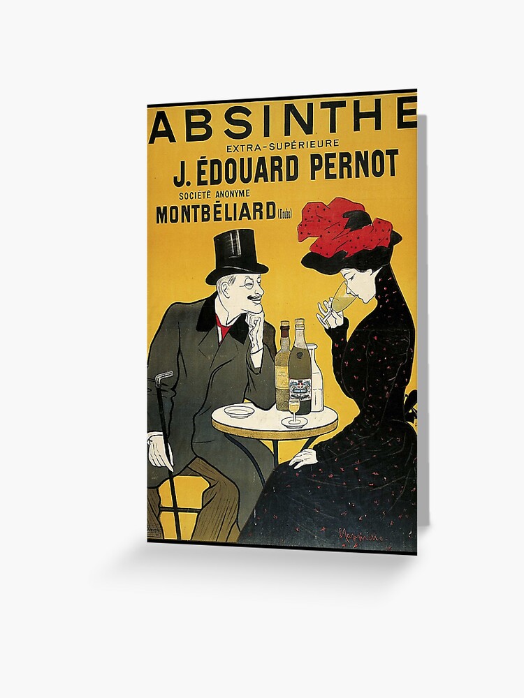 J.Edouard Pernot Absinthe VINTAGE AD POSTER on Canvas// Photo// Art Print