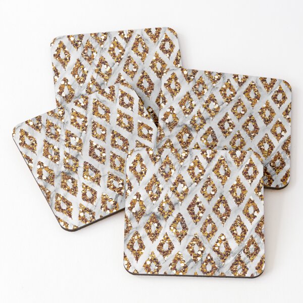 Item preview, Bronze art deco ikat designed and sold by peggieprints.
