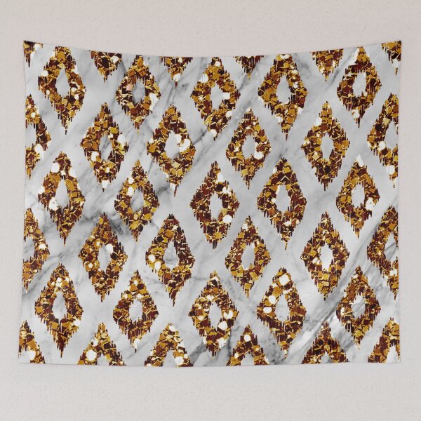 Item preview, Bronze art deco ikat designed and sold by peggieprints.