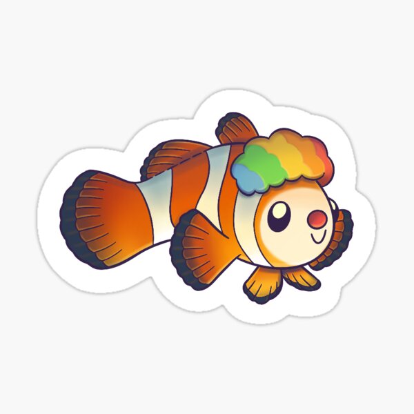 emitir Haciendo celestial Clown Fish " Sticker for Sale by heidydoodles | Redbubble