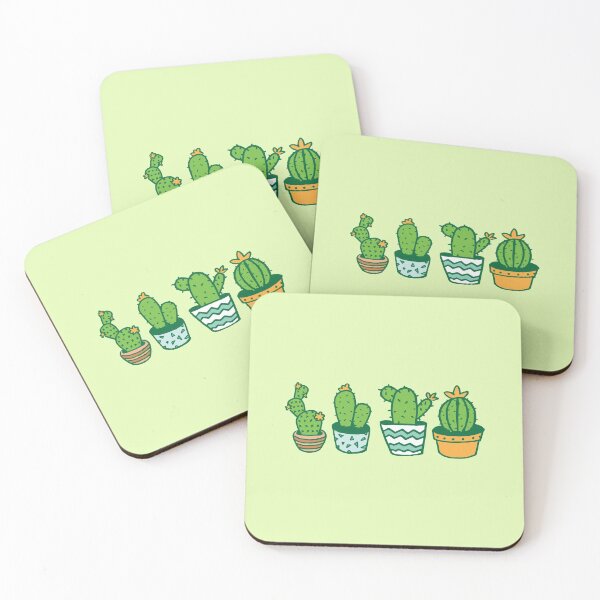 Item preview, four pot plants CACTI designed and sold by jazzydevil.
