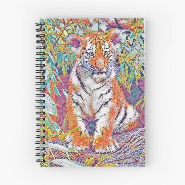Item preview, Tiger Cub Pop Art | Oil Painting designed and sold by Christopher Taylor.