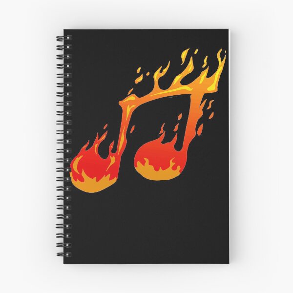 Item preview, Fire music note drawing designed and sold by Jnebeker92.
