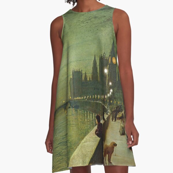 Item preview, Reflections on the Thames, Westminster - John Atkinson Grimshaw designed and sold by themasters.