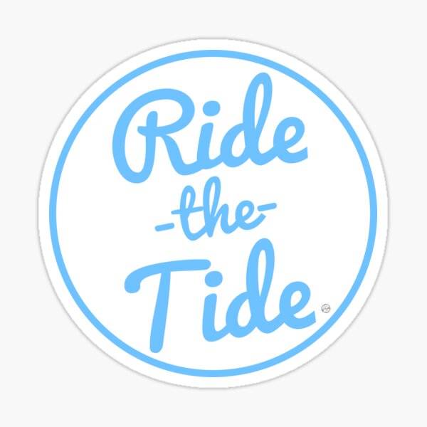 RIDE THE TIDE POCKET DESIGN Shirts Sticker