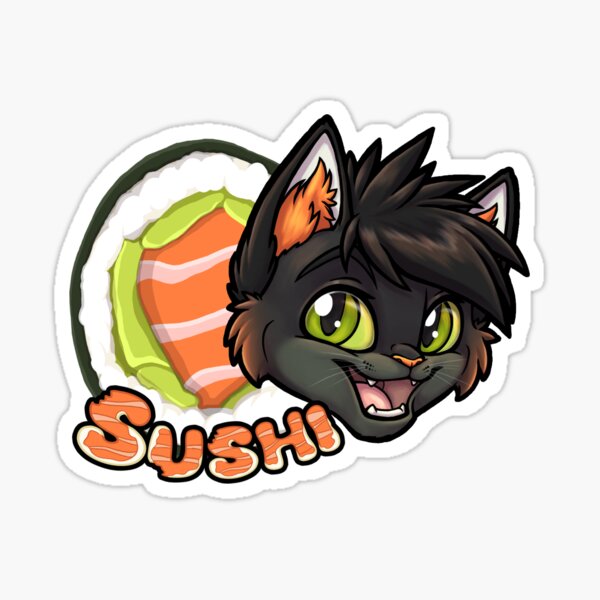Sushi the Cat! Sticker