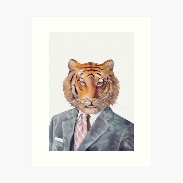 Tiger in Armani Art Print