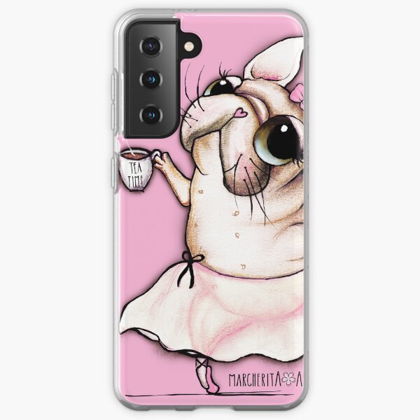 French Bulldog dancer, tea time Samsung Galaxy Soft Case