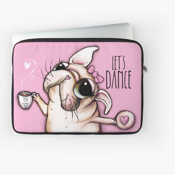 French Bulldog dancer, tea time Laptop Sleeve