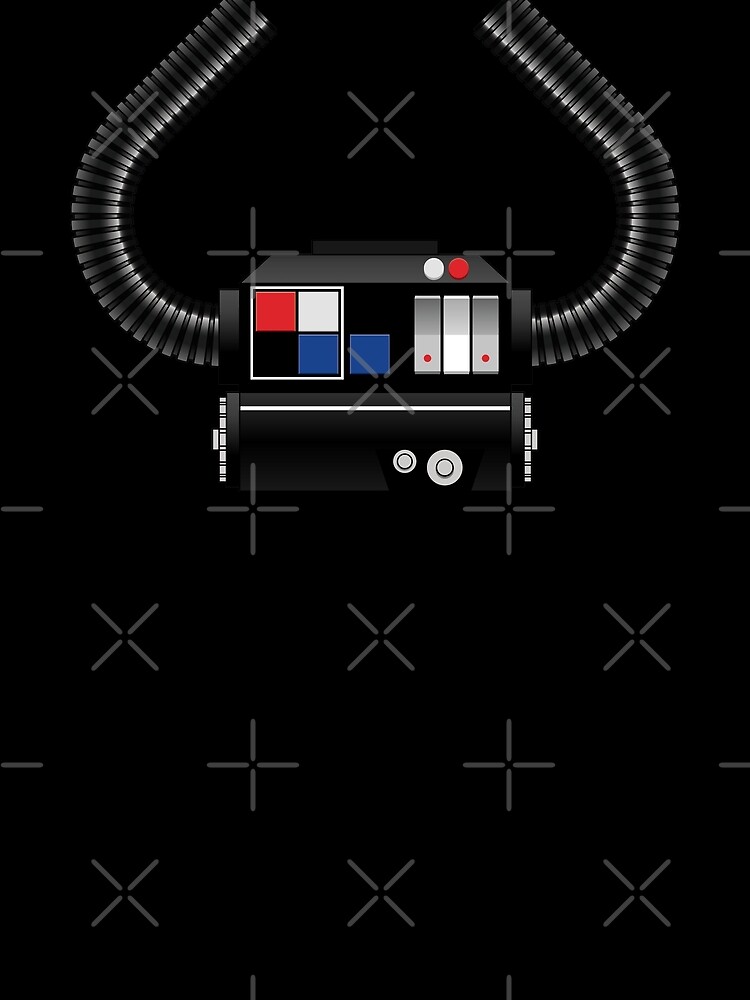 Imagen 5 de 5, Camiseta gráfica con la obra Cofre del piloto del caza TIE, diseñada y vendida por DS-181-3.