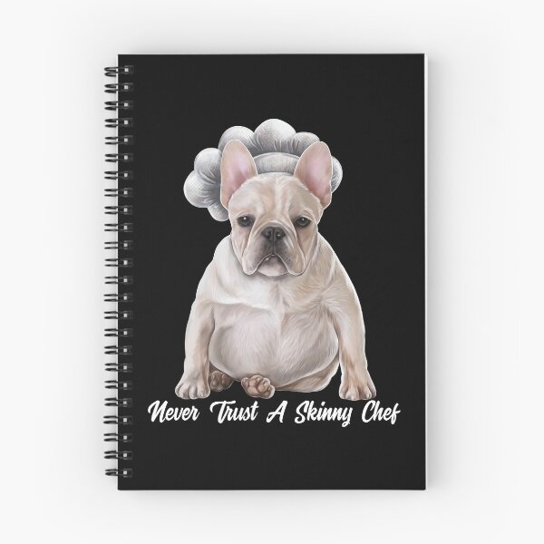 Item preview, Chef Gifts, Chef Shirts, French Bulldog Gifts, NEVER TRUST A SKINNY CHEF, Funny Frenchie Gifts, French bulldog shirts designed and sold by rvyalkov.