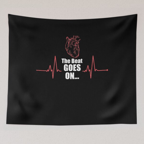 Item preview, The Beat Goes On Heart Attack Survivor  designed and sold by Dressed For  Duty.