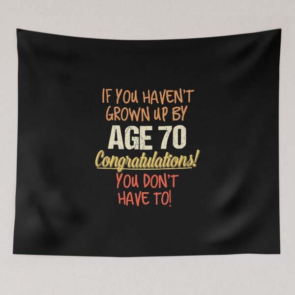 Item preview, Funny 70th Birthday Gift design 70 Years Old Funny Saying Tee designed and sold by turtlebird.