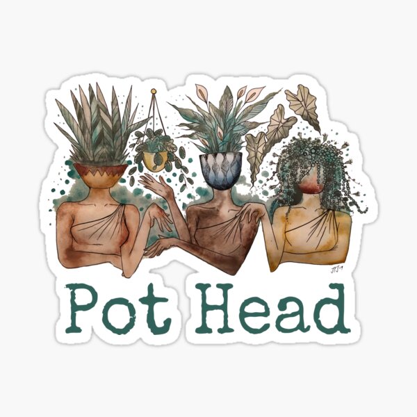 Pot Head ladies Sticker