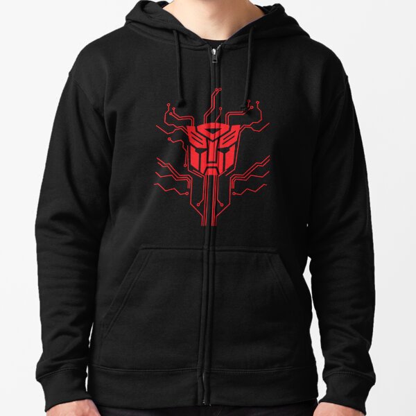 transformers zip up hoodie