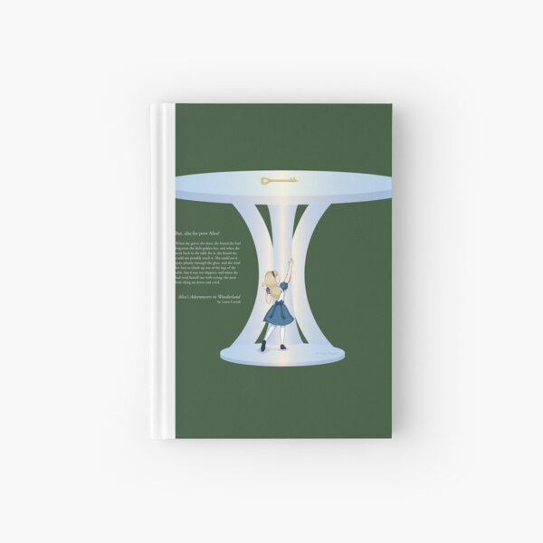Alice Reaching for the Golden Key Hardcover Journal
