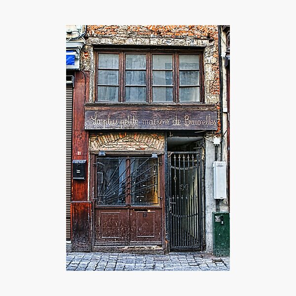 The smallest house in Brussels Photographic Print