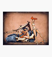 Lámina fotográfica Los Flintstones van Lowbrow