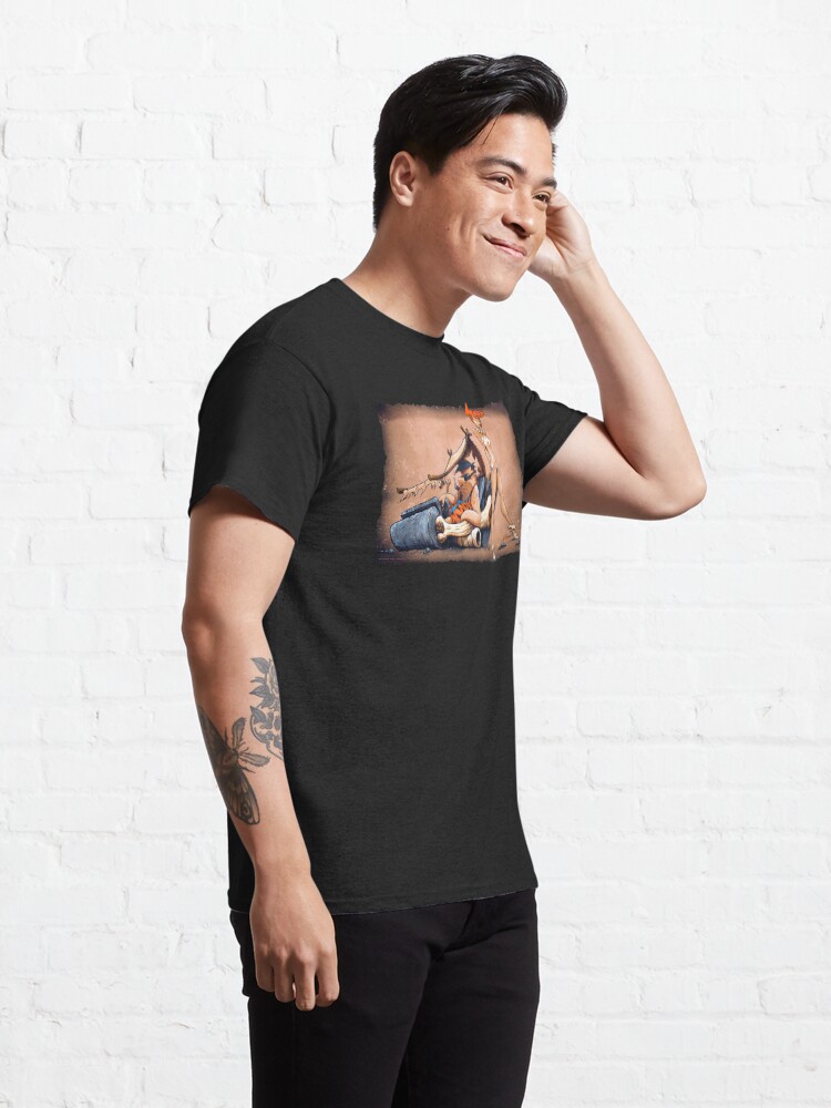 Alternative Ansicht von Das sind die Feuersteine, die Sie schon immer wollten! Fred und Wilma gehen in diesem fantastischen Stück Garagenkunst den ganzen Weg zurückhaltend. Classic T-Shirt
