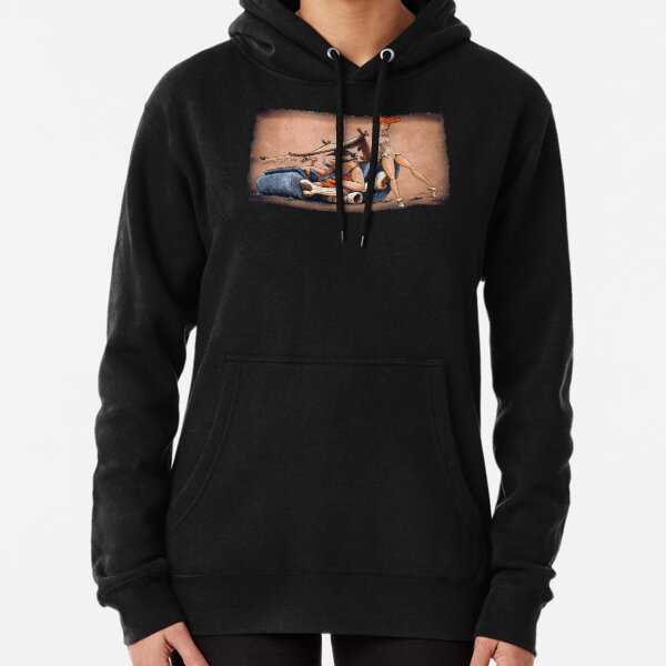 The Flintstones go Lowbrow Pullover Hoodie