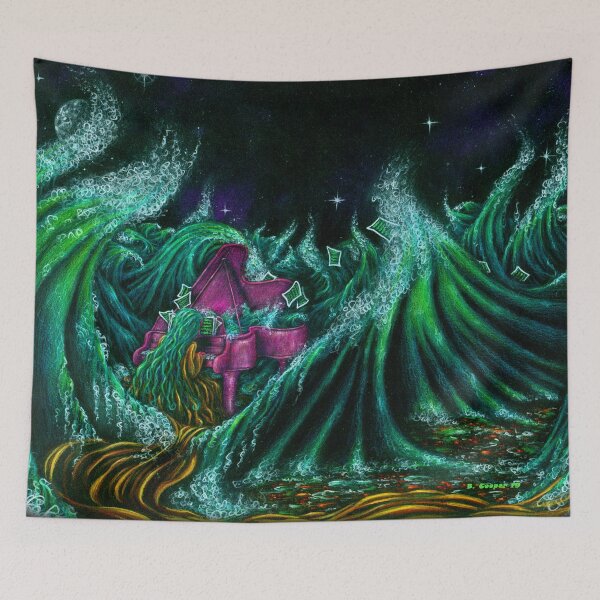 Item preview, Claire de Luna & the Grand Sea Piano designed and sold by BCooperArt.